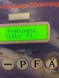 Zobrazení poškození solárního čidla