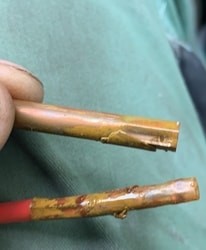 Poškození solárního čidla vlhkostí