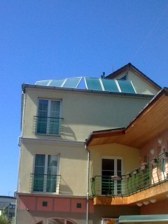 Solární ohřev vody na Hotelu Filip