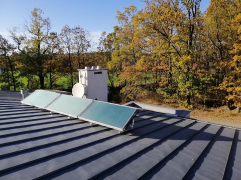 Solární ohřev vody v Hluboké nad Vltavou