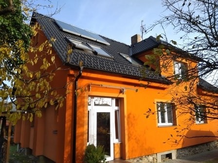 Solární kolektory k ohřevu vody v Pacově