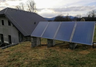 Kolektory mimo objekt