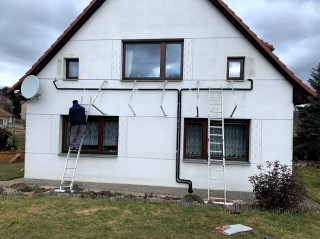 Demontáž nosné konstrukce kolektorů