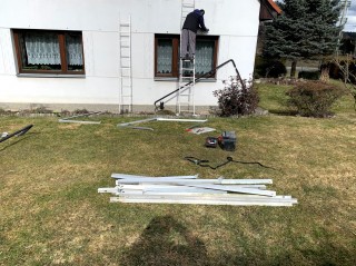 Dokončovací práce, odstranění držáků, objímek