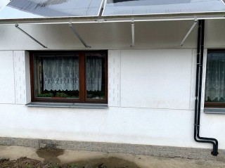 Poškozené solární kolektory