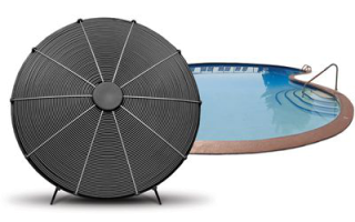 Plastové kolektory na ohřev bazénu