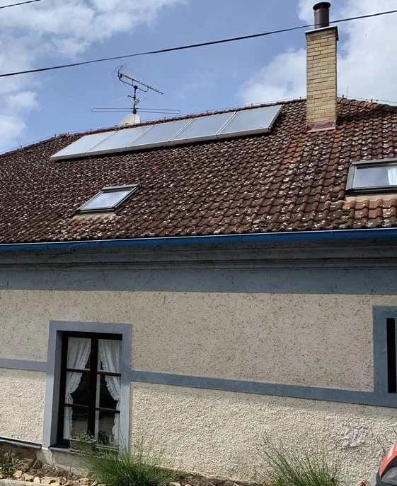 Solární ohřev vody v Benešově